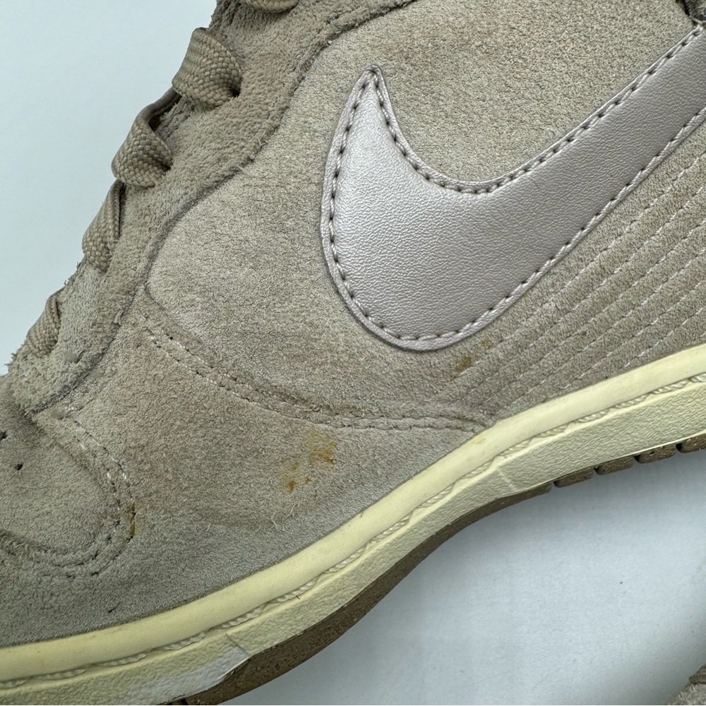Nike Dunk Sky Hi Hidden Wedge Gray Suede Bolt Sneakers Women’s Size 7 - Picture 10 of 13